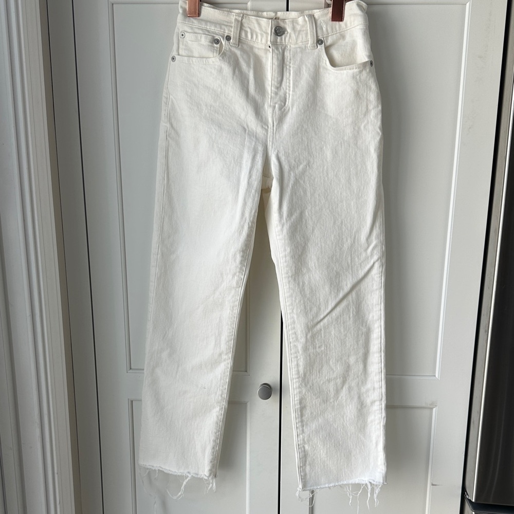 Madewell 90’s straight crop Women's Off White Jeans 24P